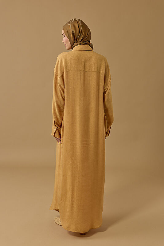 Hardal Naia Gömlek Elbise - 7