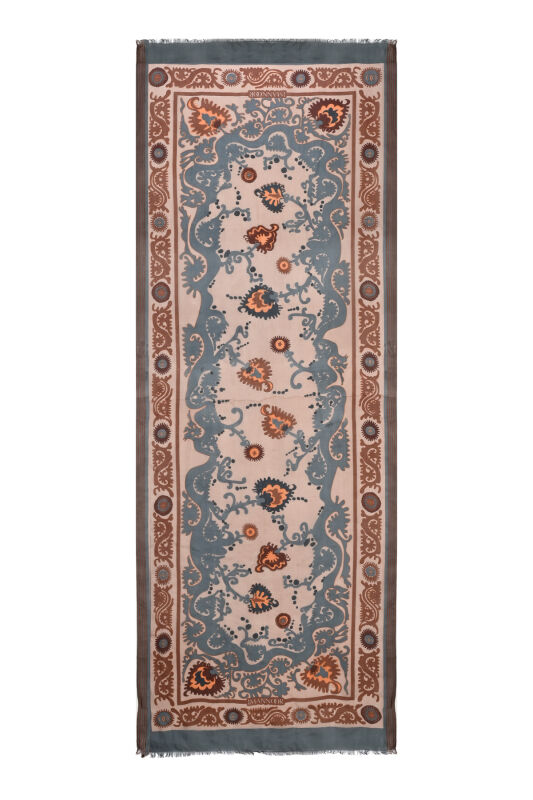 Hayat Karamel İpek Vual Şal 70x200 - 2