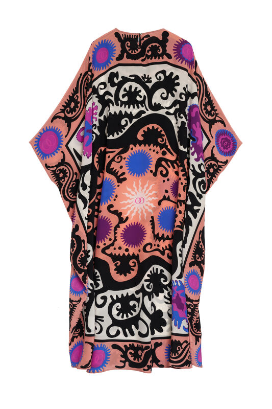 Hayat Pembe İpek Kaftan - 4