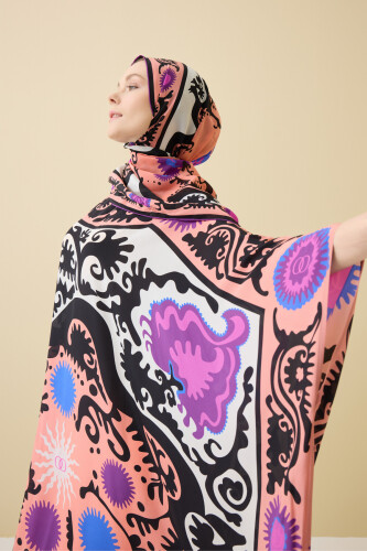 Hayat Pembe İpek Kaftan - 3