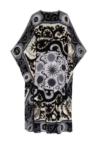 Hayat Siyah İpek Kaftan - 4
