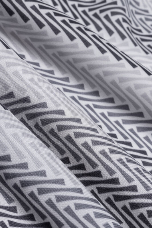 Herringbone Blue Viscose Shawl - 4