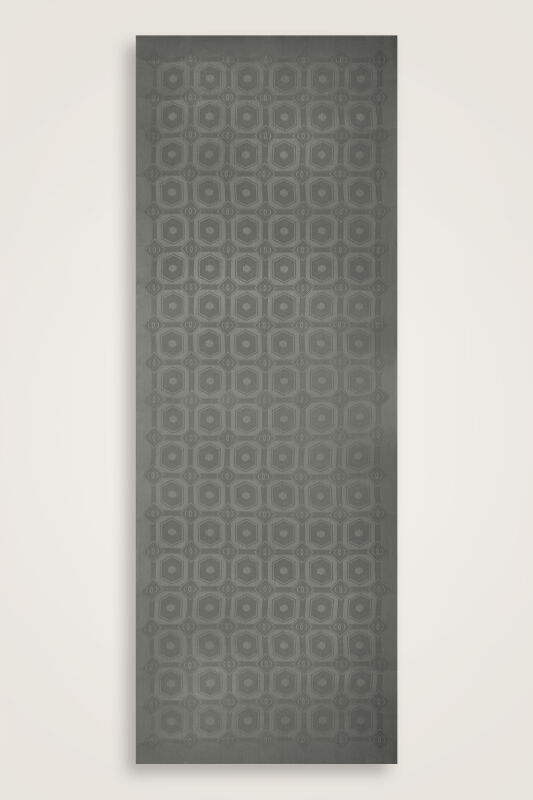 Hexagon Baklava Anthracite Ramy Jacquard Shawl - 1