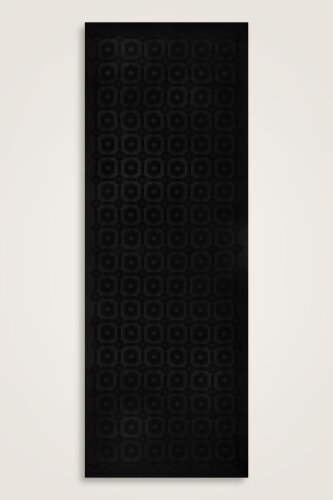 Hexagon Baklava Black Ramy Jacquard Shawl - 2