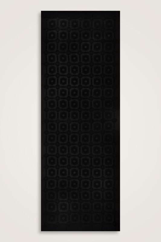 Hexagon Baklava Black Ramy Jacquard Shawl - 2