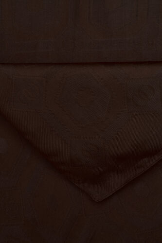 Hexagon Baklava Brown Ramy Jacquard Shawl - 2