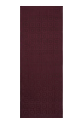 Hexagon Baklava Burgundy Ramy Jacquard Shawl - 2