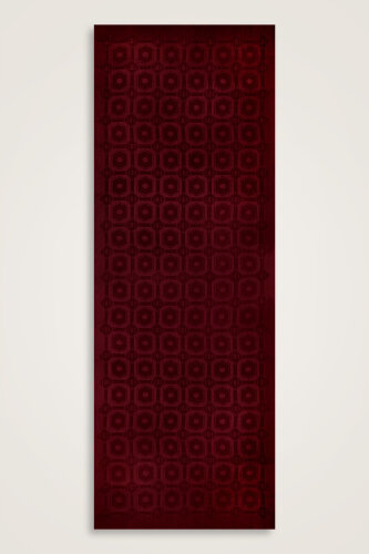 Hexagon Baklava Burgundy Ramy Jacquard Shawl - 2