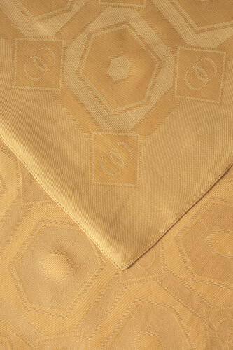 Hexagon Baklava Camel Ramy Jacquard Shawl - 2