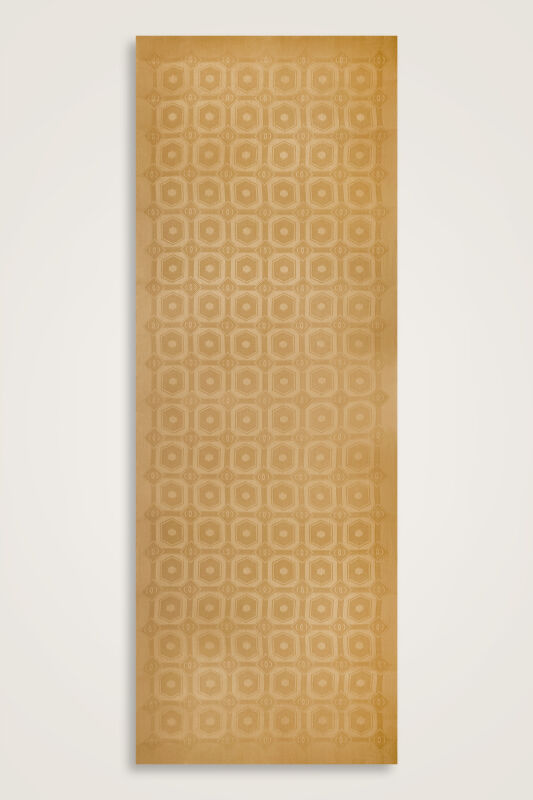 Hexagon Baklava Camel Ramy Jacquard Shawl - 2