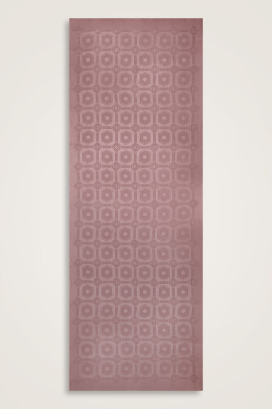 Hexagon Baklava Dusty Rose Ramy Jacquard Shawl - 2