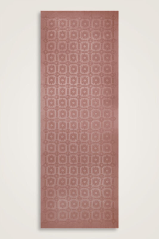 Hexagon Baklava Dusty Rose Ramy Jacquard Shawl - 2