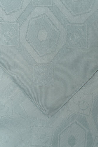 Hexagon Baklava Gray Ramy Jacquard Shawl - 2