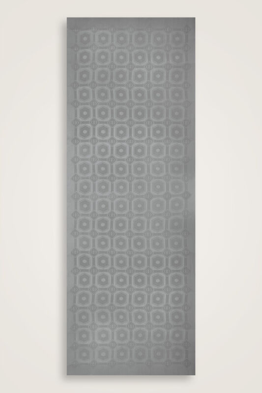 Hexagon Baklava Gray Ramy Jacquard Shawl - 1