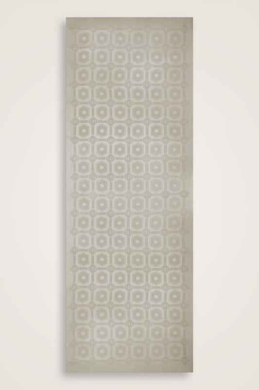 Hexagon Baklava Gray Ramy Jacquard Shawl - 2