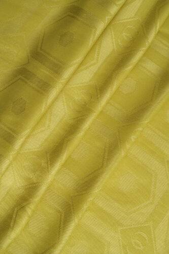 Hexagon Baklava Mustard Ramy Jacquard Shawl - 3