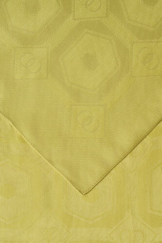 Hexagon Baklava Mustard Ramy Jacquard Shawl - 2