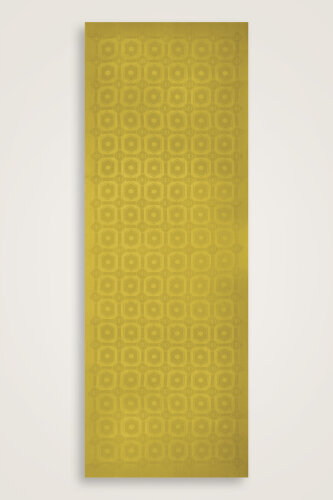 Hexagon Baklava Mustard Ramy Jacquard Shawl - 2