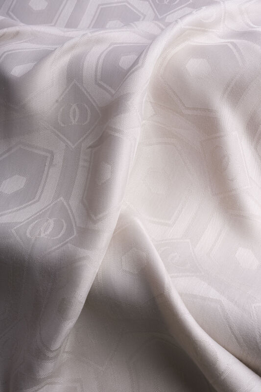 Hexagon Baklava Powder Ramy Jacquard Shawl - 4