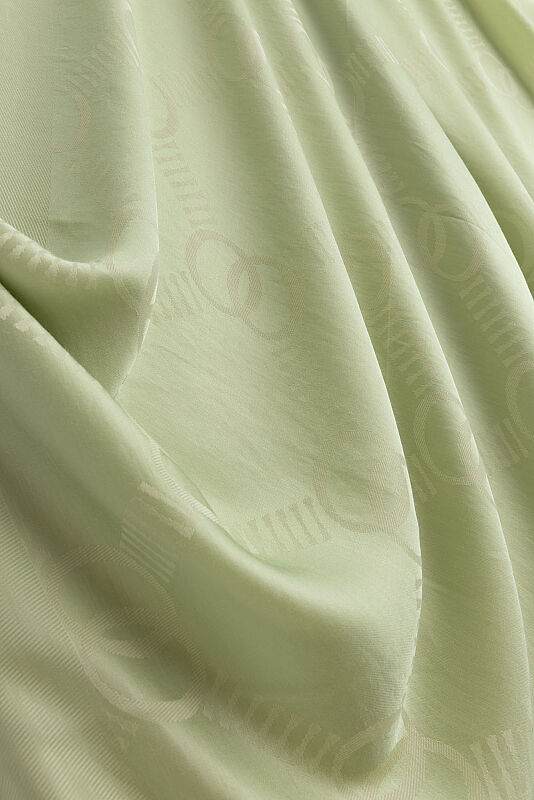 Honeycomb Logo Light Pistachio Green Naia Air Jacquard Shawl - 3