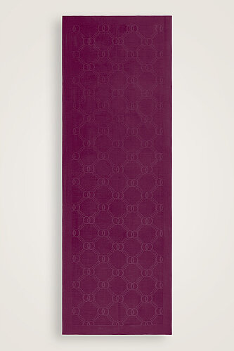 Honeycomb Logo Purple Naia Air Jacquard Shawl 