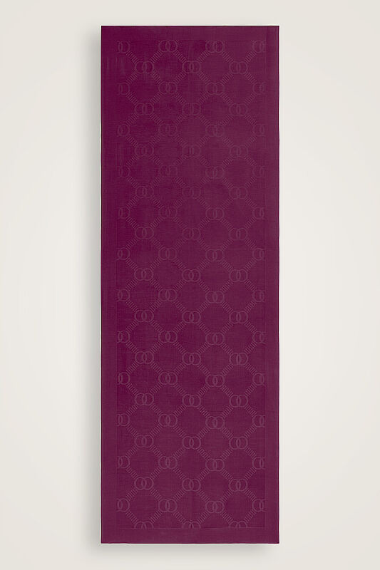 Honeycomb Logo Purple Naia Air Jacquard Shawl - 1