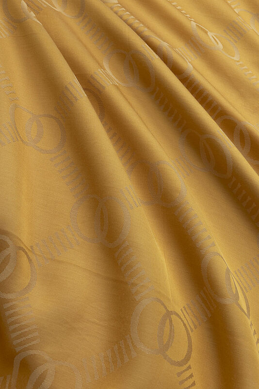 Honeycomb Logo Saffron Naia Air Jacquard Shawl - 2
