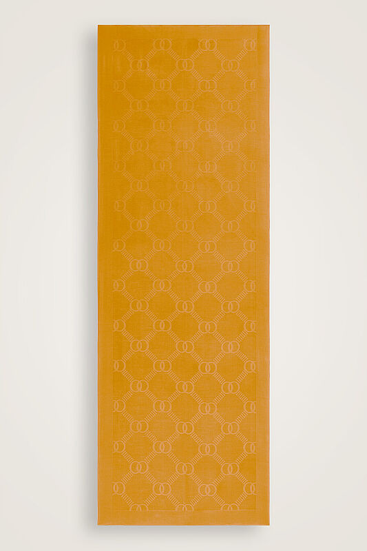 Honeycomb Logo Saffron Naia Air Jacquard Shawl - 1
