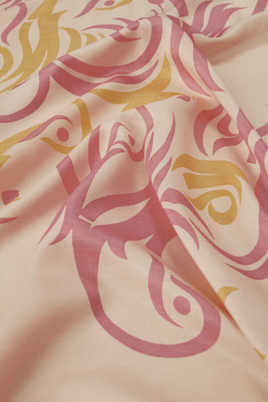Hud Hud Silk Shawl Pink - 5