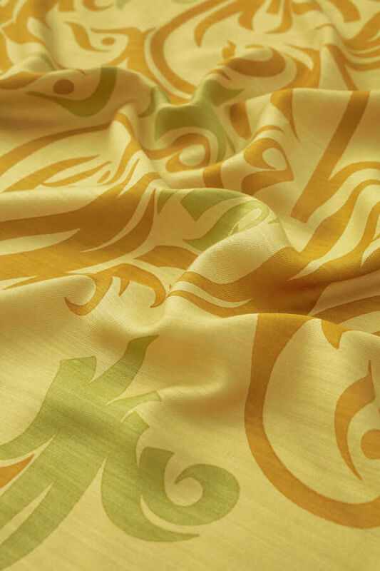 Hud Hud Silk Shawl Yellow - 5