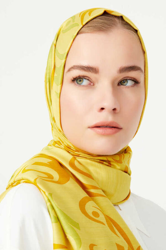 Hud Hud Silk Shawl Yellow - 2