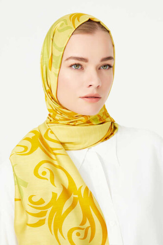 Hud Hud Silk Shawl Yellow - 6