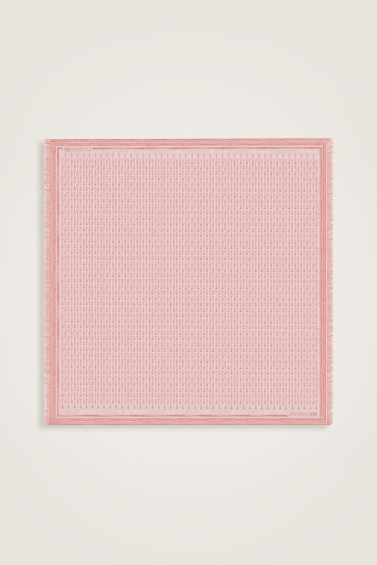 I Monogram Kırmızı İpek Eşarp 140x140 - 1