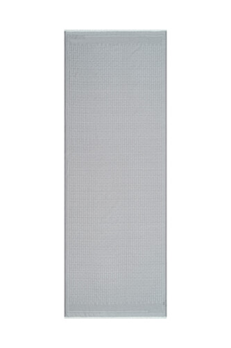 Iman Big Monogram Cotton Silk Shawl Grey 