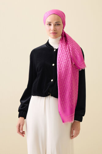 Iman Big Monogram Fuchsia - 3