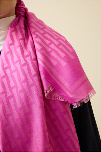 Iman Big Monogram Fuchsia - 4