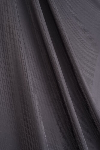 Iman I Anthracite Jacquard Silk Shirt Scarf - 2