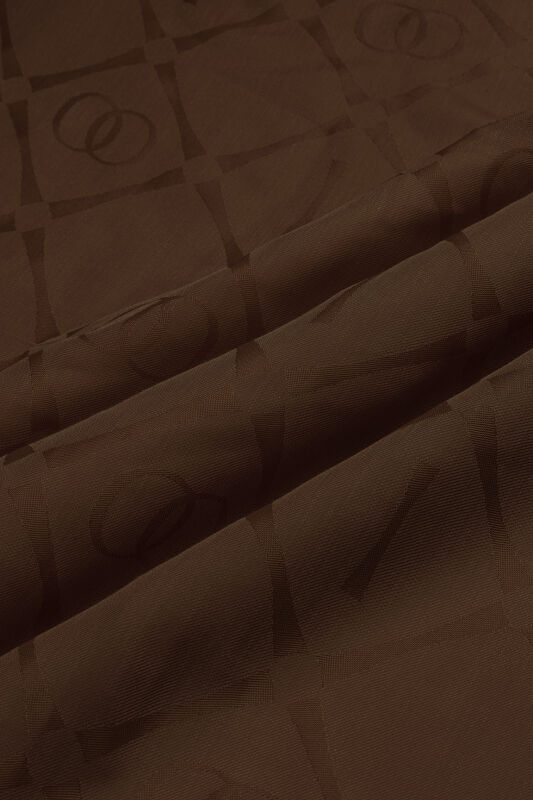 Iman I Baklava Brown Ramy Jacquard Shawl - 4