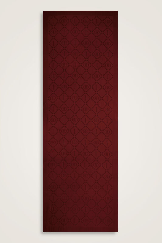 Iman I Baklava Burgundy Ramy Jacquard Shawl - 2