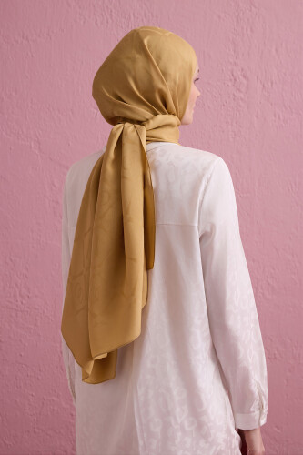 Iman I Baklava Camel Ramy Jacquard Shawl - 5