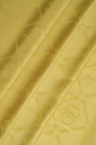 Iman I Baklava Mustard Ramy Jacquard Shawl - 3
