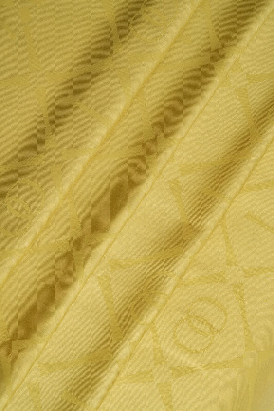 Iman I Baklava Mustard Ramy Jacquard Shawl - 3