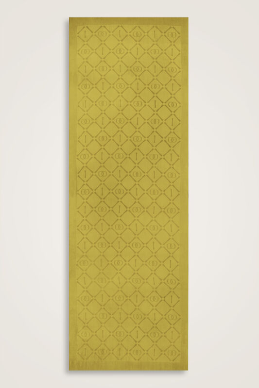 Iman I Baklava Mustard Ramy Jacquard Shawl - 2