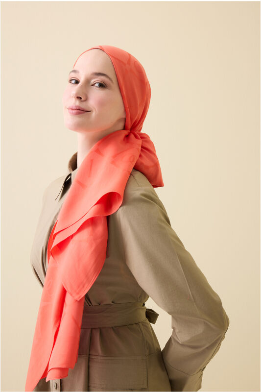İman I Baklava Nar Çiçeği Ramy Jakar Şal 70x190 - 3