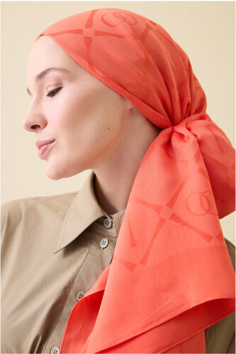 Iman I Baklava Pomegranate Flower Ramy Jacquard Shawl 