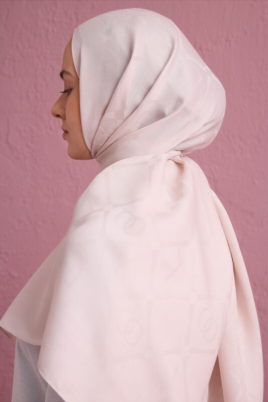 Iman I Baklava Powder Ramy Jacquard Shawl - 3