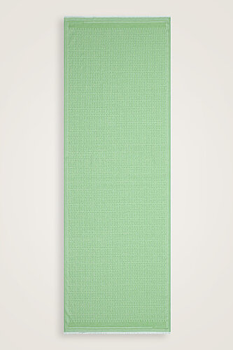Iman I Cotton Silk Shawl Green - 1