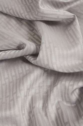 Iman I Cotton Silk Shawl Grey - 5