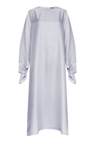 Iman I Cream Dress with Cuff Detail 