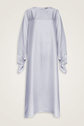 Iman I Cream Dress with Cuff Detail 